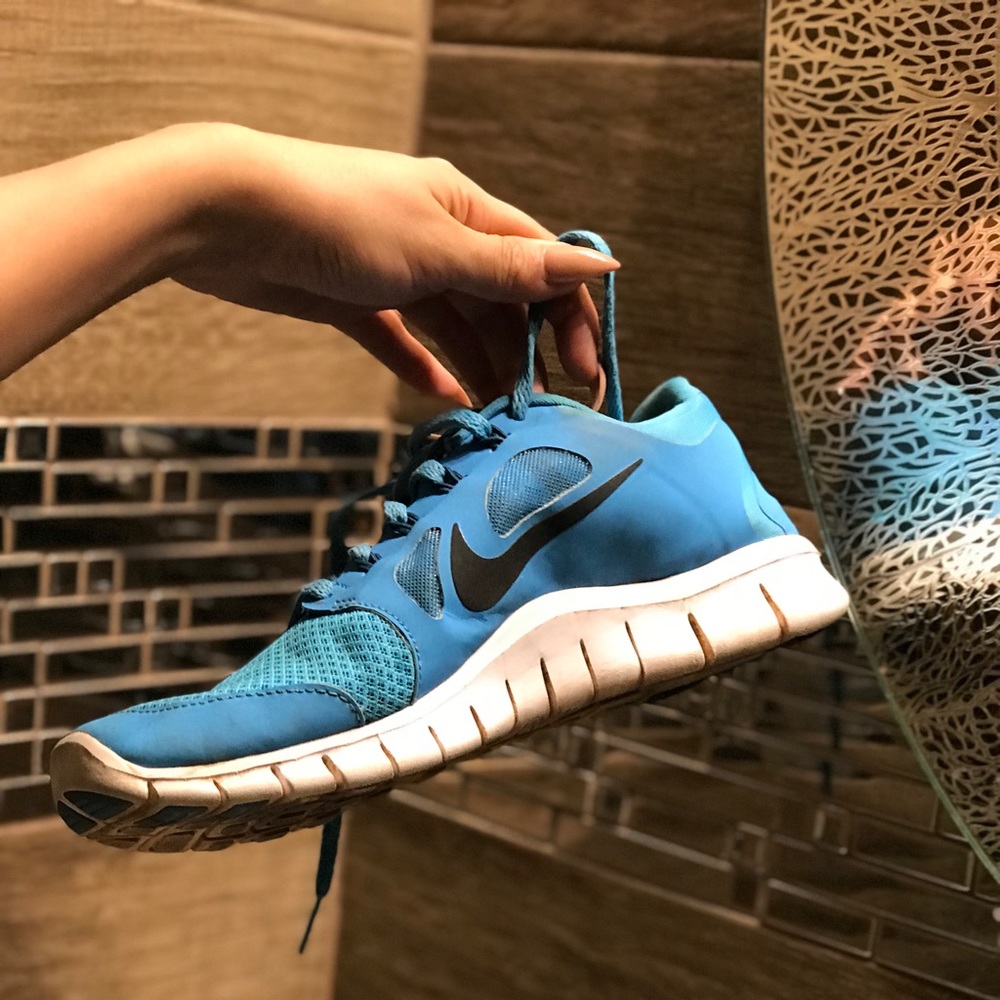 Blue Nikes